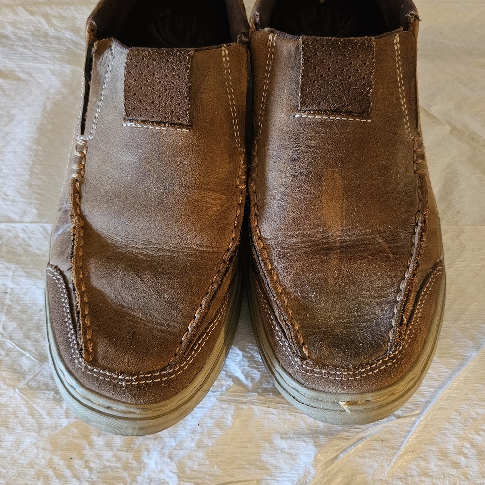 Skechers Men's Brown Leather Loafers